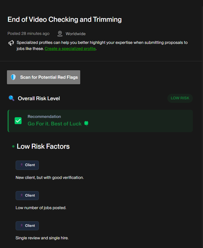 UpGuardian Extension Screenshot 3